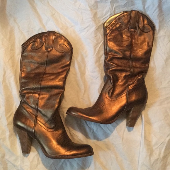 jessica simpson gold boots